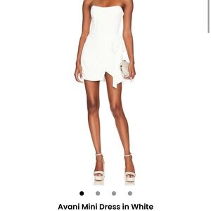 Lovers + Friends White Strapless Dress